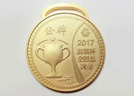Stärke der Erstplatz- Metallkundenspezifische Sport-Medaillen-4mm mit Trophäen-Schalen-Muster