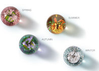 Kugelform-Kristalldekorations-Handwerk entworfen mit Four Seasons-Baum
