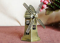 Miniatur-DIY-Handwerks-Geschenk-weltberühmtes Gebäude-Modell-niederländische Windmühlen-MessingReplik