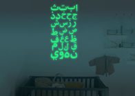 Vinyl materielles DIY steuern Dekor-Handwerk, Arabisch-Text-Leuchtstofftapete automatisch an