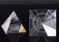 Weiße materielle kundengebundene Größe des Kristallglas-K9 Preise mit Goldmetallfuß
