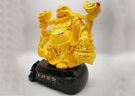 Polyharz-überzog kundenspezifische Trophäen-Schale, Gold lachendes religiöses Handwerk Buddhas