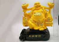 Polyharz-überzog kundenspezifische Trophäen-Schale, Gold lachendes religiöses Handwerk Buddhas