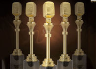 Mikrofon-Entwurfs-Musik-Preis-Trophäe für das musikalischer Wettbewerbs-Zollamt verfügbar