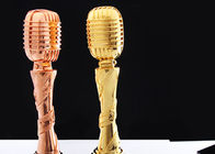 Mikrofon-Entwurfs-kundenspezifische Trophäe spricht das Harz-Material zu, das für musikalische Tätigkeiten gemacht wird
