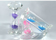 Tischplattenkristallglas-materielle Sanduhr 15 oder 30 Minute-Art Sand-Uhr