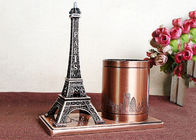 Überzogenes weltberühmtes Gebäude-Modell, Metall-Frankreich-Eiffelturm-Entwurfs-Bürsten-Topf