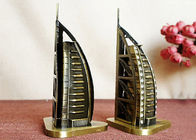 Bronze überzogenes DIY-Handwerks-Geschenk-weltberühmtes Gebäude-Modell des Burj-Al-Araber-Hotels