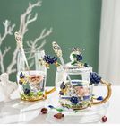 Hohes 350ml Handwerk des Kurzschluss-320ml Crystal Tea Cup Home Decorations